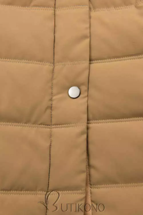 Prešívaná bunda so zapínaním na zips
