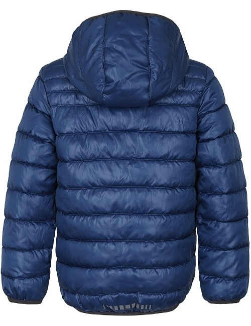 Prešívaná modrá zimná bunda pre deti