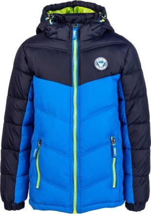 Detská kvalitná prešívaná bunda s kapucňou nielen na lyžovanie