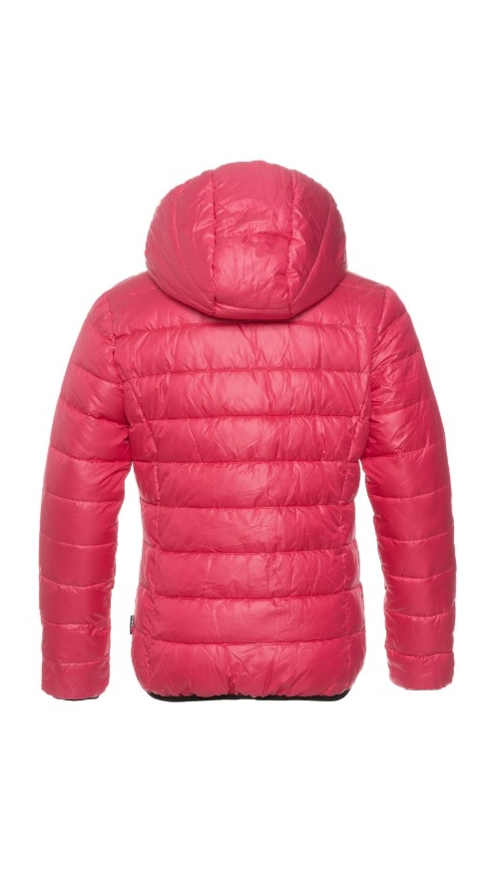 Dievčenská bunda v módnych farbách s kapucňou