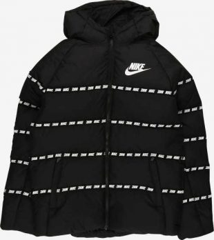 Čierna detská zimná bunda Nike