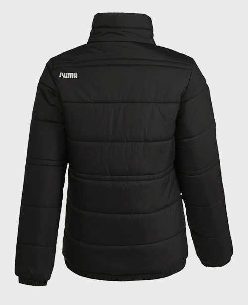 Čierna detská zimná bunda Puma bez kapucne
