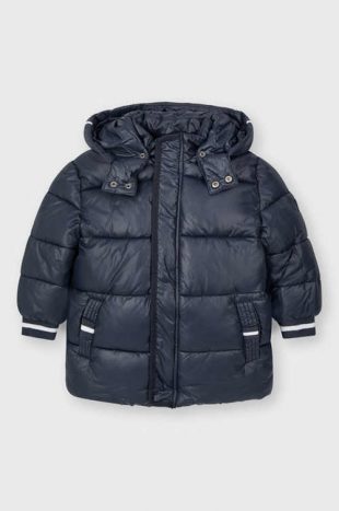 Kvalitná detská zimná prešívaná bunda s odnímateľnou kapucňou