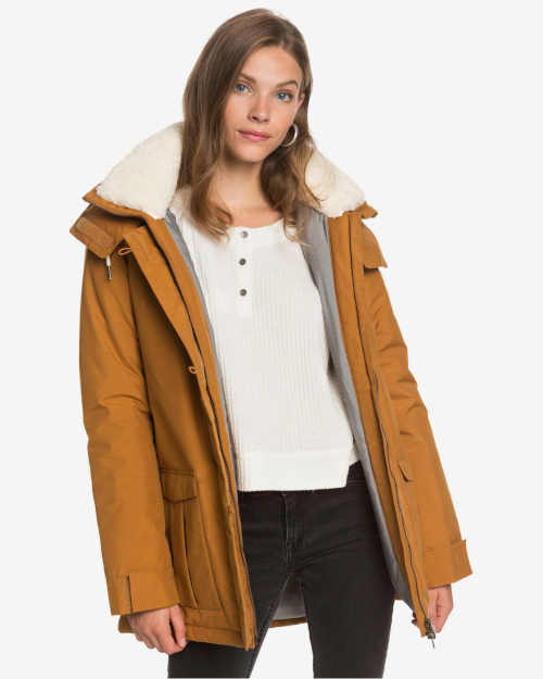Kvalitná teplá zimná bunda s kapucňou v modernom dizajne