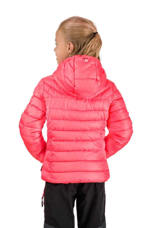 Prešívaná dievčenská bunda s kapucňou