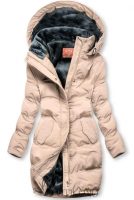 Zimná bunda s kapucňou a plyšovou podšívkou