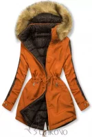 Luxusná a praktická dámska obojstranná bunda s kapucňou
