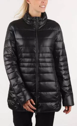 Čierna dlhšia prešívaná zimná bunda pre ženy GAS Sallybel