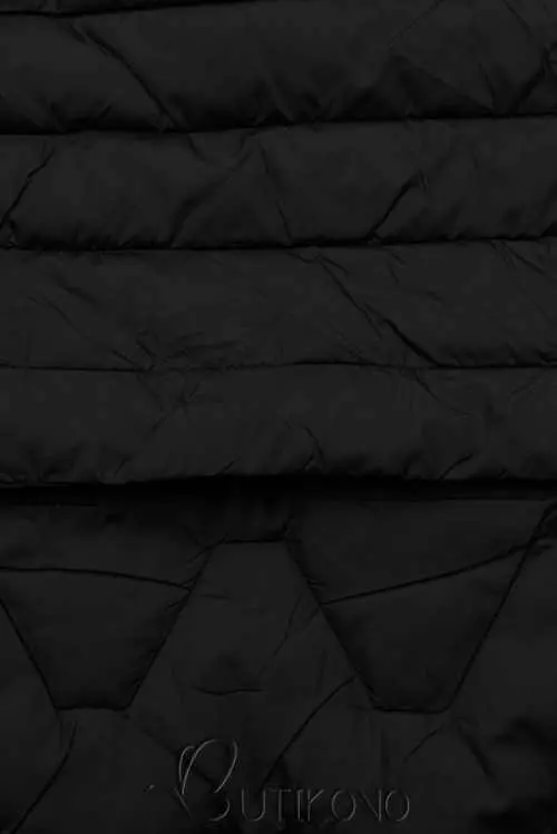 Dámska čierna prešívaná bunda