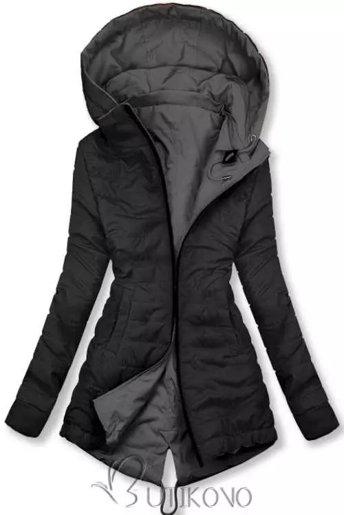 Ľahká zimná bunda v prešívanom dizajne