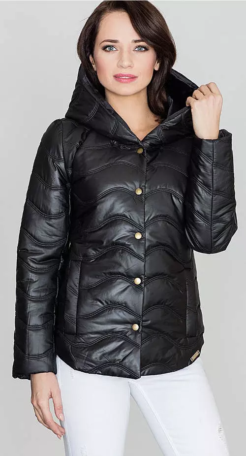 Čierna dámska zimná bunda 50% vypnuté