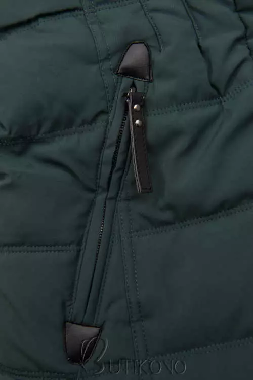 Dámska bunda s vreckom na zips