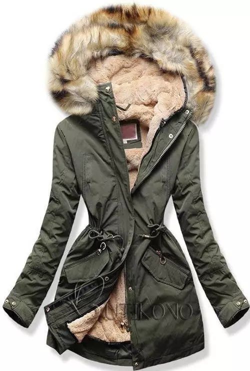 Dámsky kabát s odnímateľnou zimnou podšívkou