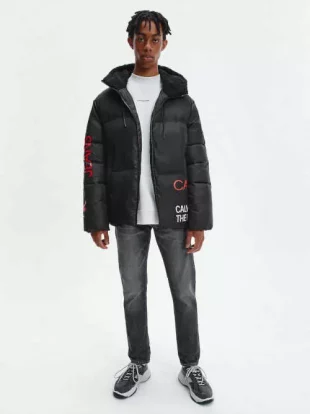 Moderná pánska zimná prešívaná bunda Calvin Klein