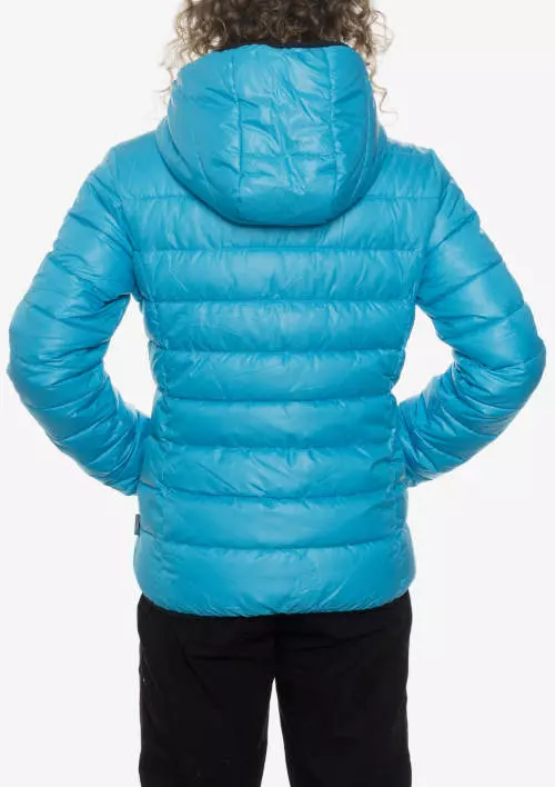 Svetlomodrá detská zimná bunda s kapucňou