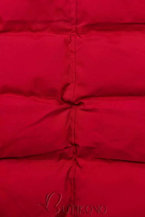 Dámska červená prešívaná bunda