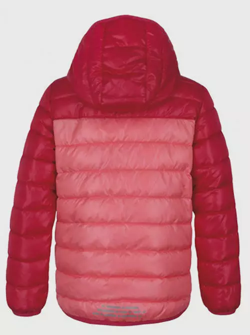 Ružová prešívaná dievčenská bunda